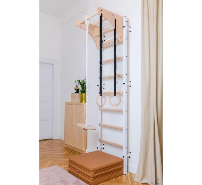 SKLADACÍ GYMNASTICKÝ MATRAC HNEDÝ 180CM LAVIČKA