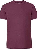 Fruit of the Loom Iconic 195 T Pánske tričko z hrubého materiálu 16.1422 bordová