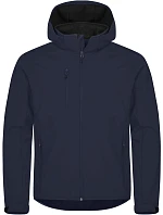 Classics Softshell Hoody M Pánská 3vrstvá softshellová bunda s kapucí model 22471071 dark navy - Clique Classics Softshell Hoody M Pánská 3vrstvá softshellová bunda s kapucí model 22471071 dark navy - Clique