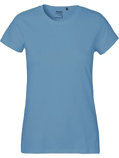O Dámské tričko z těžké bio bavlny dusty indigo model 22505510 - Neutral