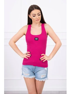 Rebrovaná blúzka s fuchsiovou blúzkou