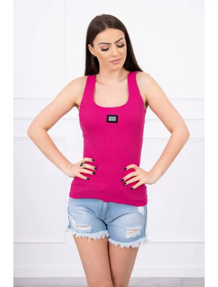 Rebrovaná blúzka s fuchsiovou blúzkou Rebrovaná blúzka s fuchsiovou blúzkou