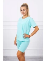 Mätový set top+legíny Mätový set top+legíny