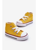 Dětské Vysoké Tenisky Žlutá Filemon Dětské Vysoké Tenisky Žlutá Filemon