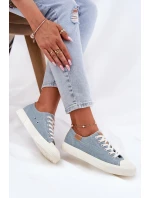 Materiałowe Trampki Damskie Big Star RR274796 Niebieskie Materiałowe Trampki Damskie Big Star RR274796 Niebieskie