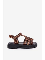 Dívčí sandály s ozdobným detailem model 21701018 - Boto Dívčí sandály s ozdobným detailem model 21701018 - Boto