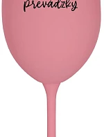 TATINKO MIMO PREVÁDZKY - ružový pohár na víno 350 ml