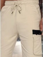 Pánska khaki tepláková súprava Dstreet AX0809