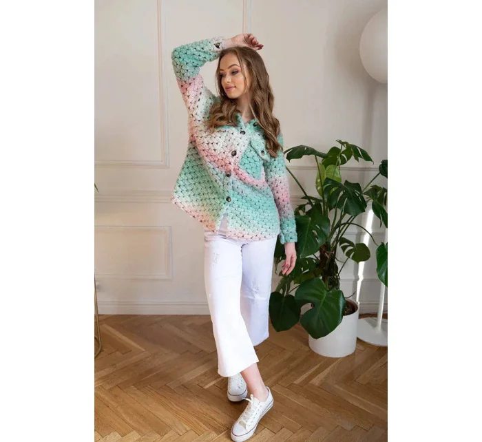 dámská košilová bunda se stojáčkem model 14991159 - MADE IN ITALY