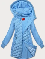 Dámska dlhá mikina s kapucňou LHD modrá (AMG-163)