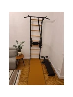 SKLADACÍ GYMNASTICKÝ MATRAC HNEDÝ 180CM LAVIČKA