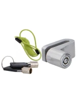 ZÁMOK BRZDOVÉHO KOTÚČA S LANKOM PRIPOMÍNAJÚCIM STRIEBORNÚ FARBU DUNLOP