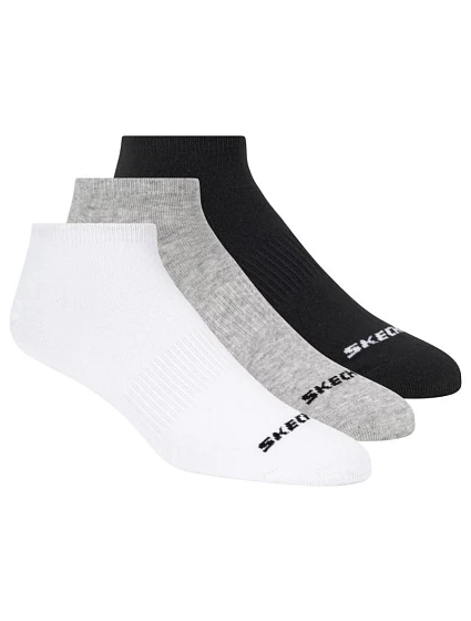 Skechers 3 ks unisex bez froté, neviditeľné ponožky S114041-107, biele, veľkosti 39–42 Skechers 3 ks unisex bez froté, neviditeľné ponožky S114041-107, biele, veľkosti 39–42