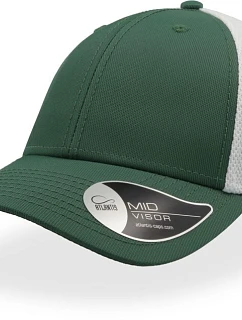 Campus 6 panelová Trucker kšiltovka  bottle green/white model 22452619 - Atlantis Headwear