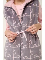 Souprava pyžama a fleecové vesty s potiskem model 20517715 - Vamp Souprava pyžama a fleecové vesty s potiskem model 20517715 - Vamp