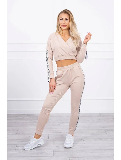 Sada s ozdobnými model 18746090 béžová - K-Fashion Sada s ozdobnými model 18746090 béžová - K-Fashion