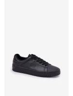 Nízké Dámské Tenisky Z Eko Kůže Big Star model 21686465 Černé - Big Star Shoes Nízké Dámské Tenisky Z Eko Kůže Big Star model 21686465 Černé - Big Star Shoes