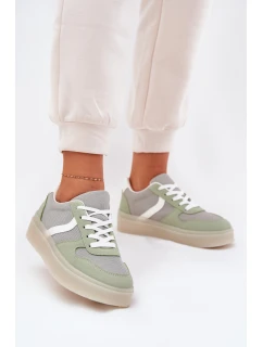 Nízké Dámské Tenisky Na Platformě Zelené model 21689159 - EVENTO