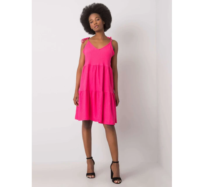 Šaty RO SK model 17416308 tmavě růžová - FPrice Šaty RO SK model 17416308 tmavě růžová - FPrice