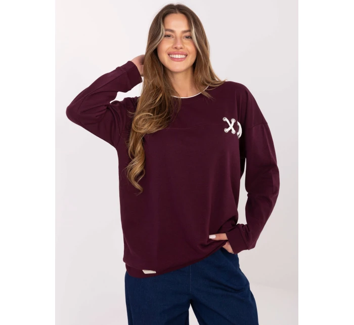 Bluza RV BL model 21480329 bordowy - FPrice