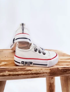 Dětské kožené tenisky BIG STAR KK374040 Bílé