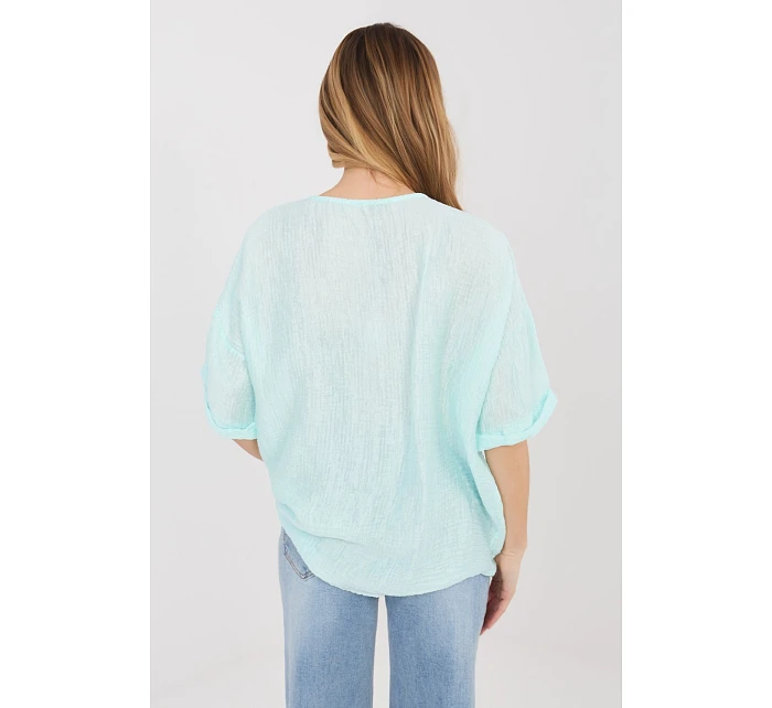 Košeľa s krátkym rukávom model 225511 Taliansko Moda