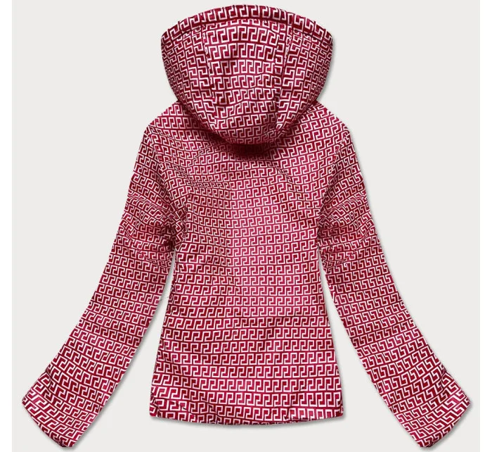 Červená obojstranná dámska prešívaná bunda (B9775-4)