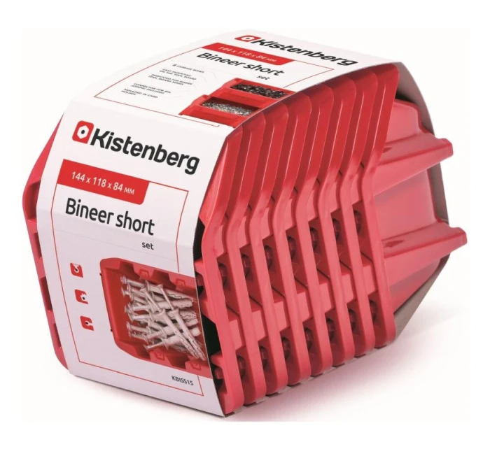 BINEER SHORT 8KS DIELENSKÁ SÚPRAVA PODNOSOV ČERVENÁ KISTENBERG