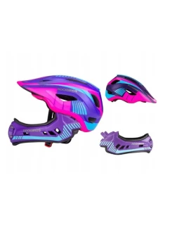 kask dziecięcy fioletowy model 21857317 - Rockbros
