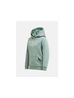Detská mikina PEAK PERFORMANCE Jr Original Small Logo Hood, zelená farba