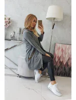 Mikina s ozdobnou páskou grafitová Mikina s ozdobnou páskou grafitová