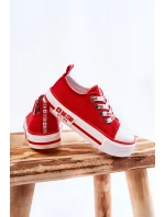 Dziecięce Materiałowe Trampki BIG STAR KK374071 Czerwone Dziecięce Materiałowe Trampki BIG STAR KK374071 Czerwone