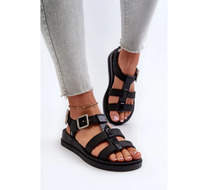 Hladké Dámské Sandály  Černé model 21661770 - Zaxy