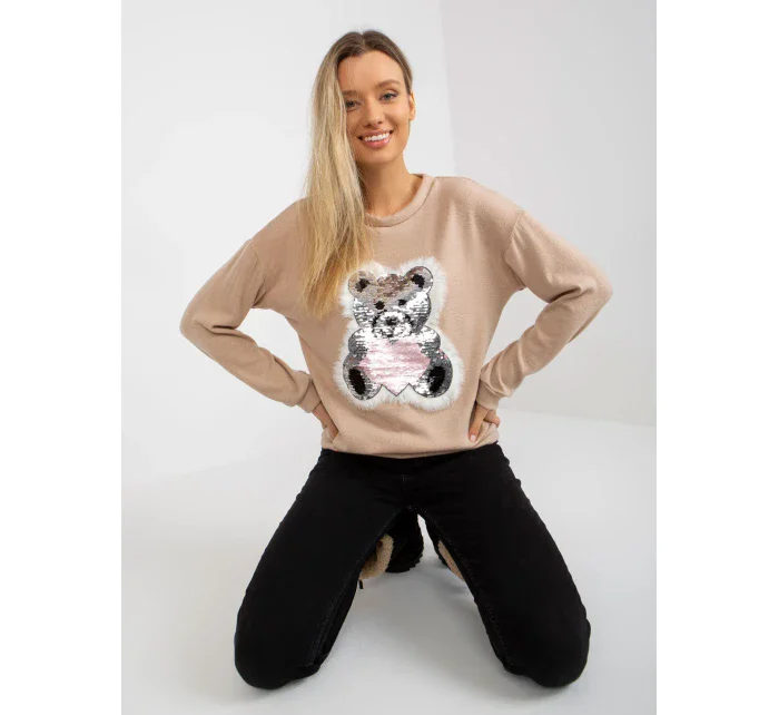 Blúzka LK BZ 509067 1.27 béžová Blúzka LK BZ 509067 1.27 béžová