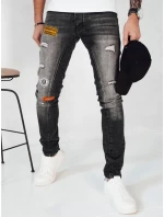 Pánské tmavě šedé džínové kalhoty Dstreet model 21972526 - FashionStreet