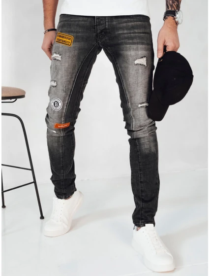 Pánské tmavě šedé džínové kalhoty Dstreet model 21972526 - FashionStreet