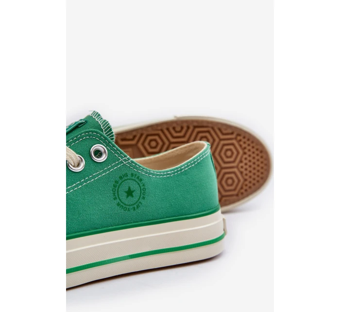 Niskie Trampki Damskie Big Star NN274268 Zielone