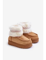 dětské s kožíškem a vzorem Camel model 21678794 - Boto