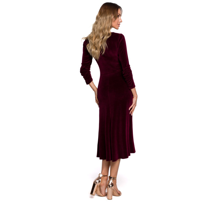 Made Of Emotion Dress M557 Maroon