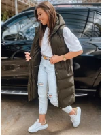 Dámská prošívaná vesta zelená Dstreet model 21965509 - FashionStreet Dámská prošívaná vesta zelená Dstreet model 21965509 - FashionStreet