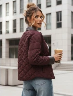 Kurtka przejściowa damska pikowana bordowa model 22025099 - FashionStreet