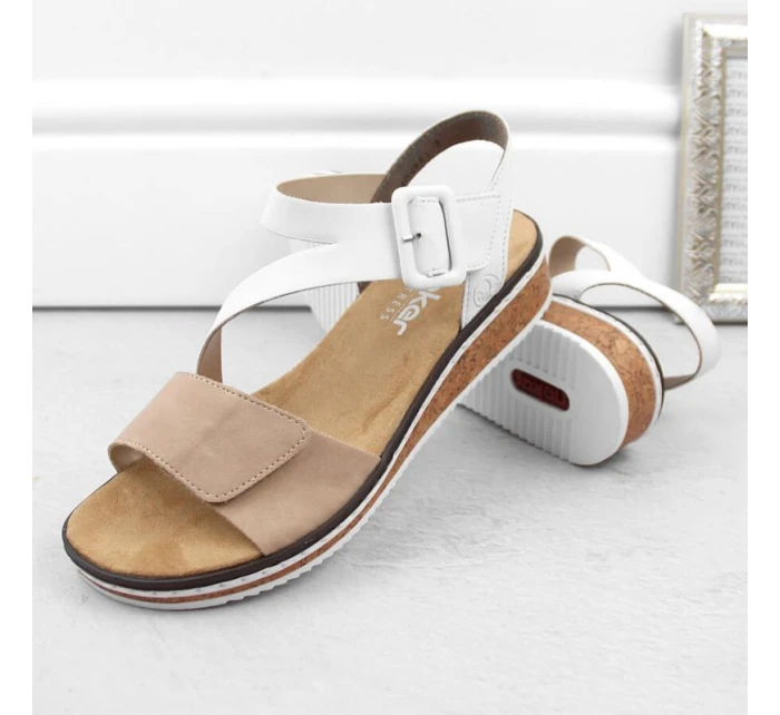 Pohodlné kombinované sandále Rieker W RKR678