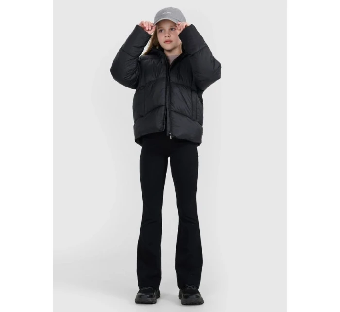 Dievčenská páperová bunda so syntetickou výplňou 4F 4FJRAW25TDJAF0817-20S
