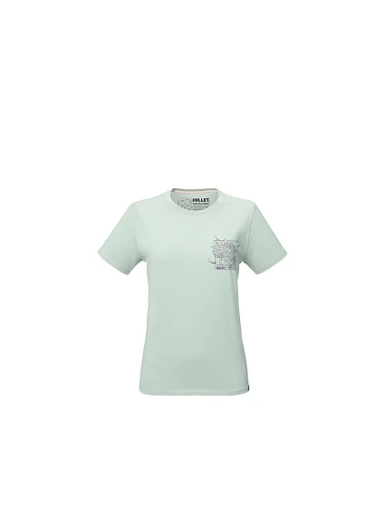 Dámske tričko MILLET Cimaï Collab Ts Ss v pastelovo zelenej farbe Dámske tričko MILLET Cimaï Collab Ts Ss v pastelovo zelenej farbe