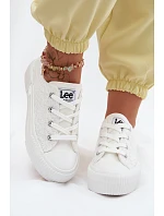 Dámské krajkové tenisky na platformě LEE ISLA LACE WOMEN LOW 50261003.1FG Bílé