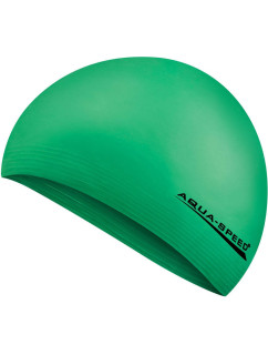 AQUA SPEED Plavecká čepice Soft Latex Green Pattern 11