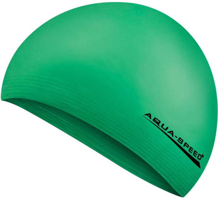 AQUA SPEED Plavecká čiapka Soft Latex Green Pattern 11