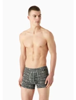 Pánske boxerky 112074 3F508 03348 šedé so vzorom - Emporio Armani