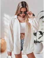 Dámská mušelínová košile oversize krémová Dstreet model 21989200 - FashionStreet