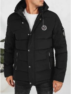 Pánská prošívaná zimní bunda s kapucí černá Dstreet model 21991438 - FashionStreet